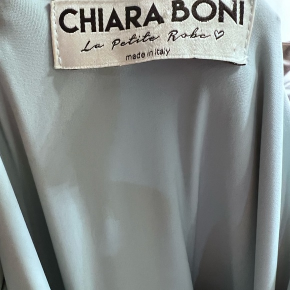 Chiara Boni La Petite Robe Light dusky blue gown - Picture 9 of 16